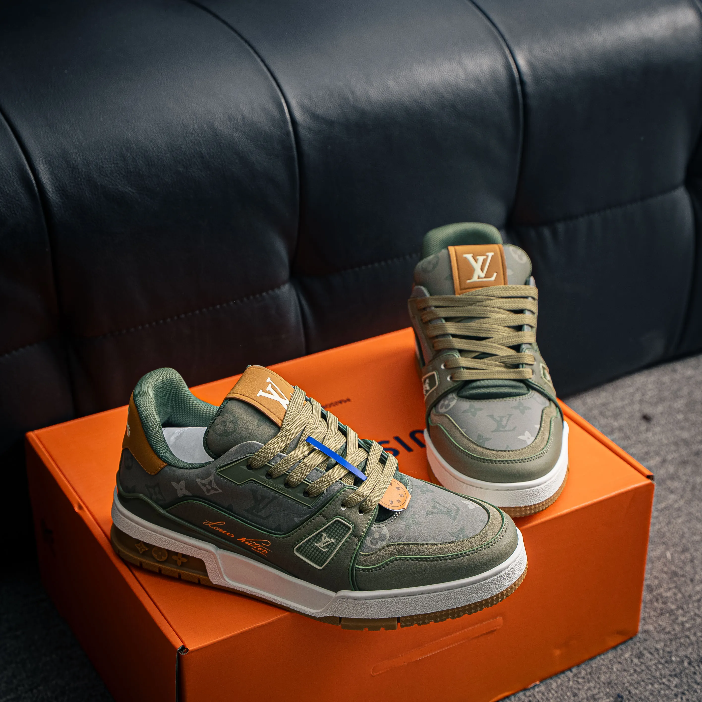 【VL 】 LOUIS VUITTON LV Trainer New Arrival ✦ Cowhide Leather Monogram ，Retro ✦ #54